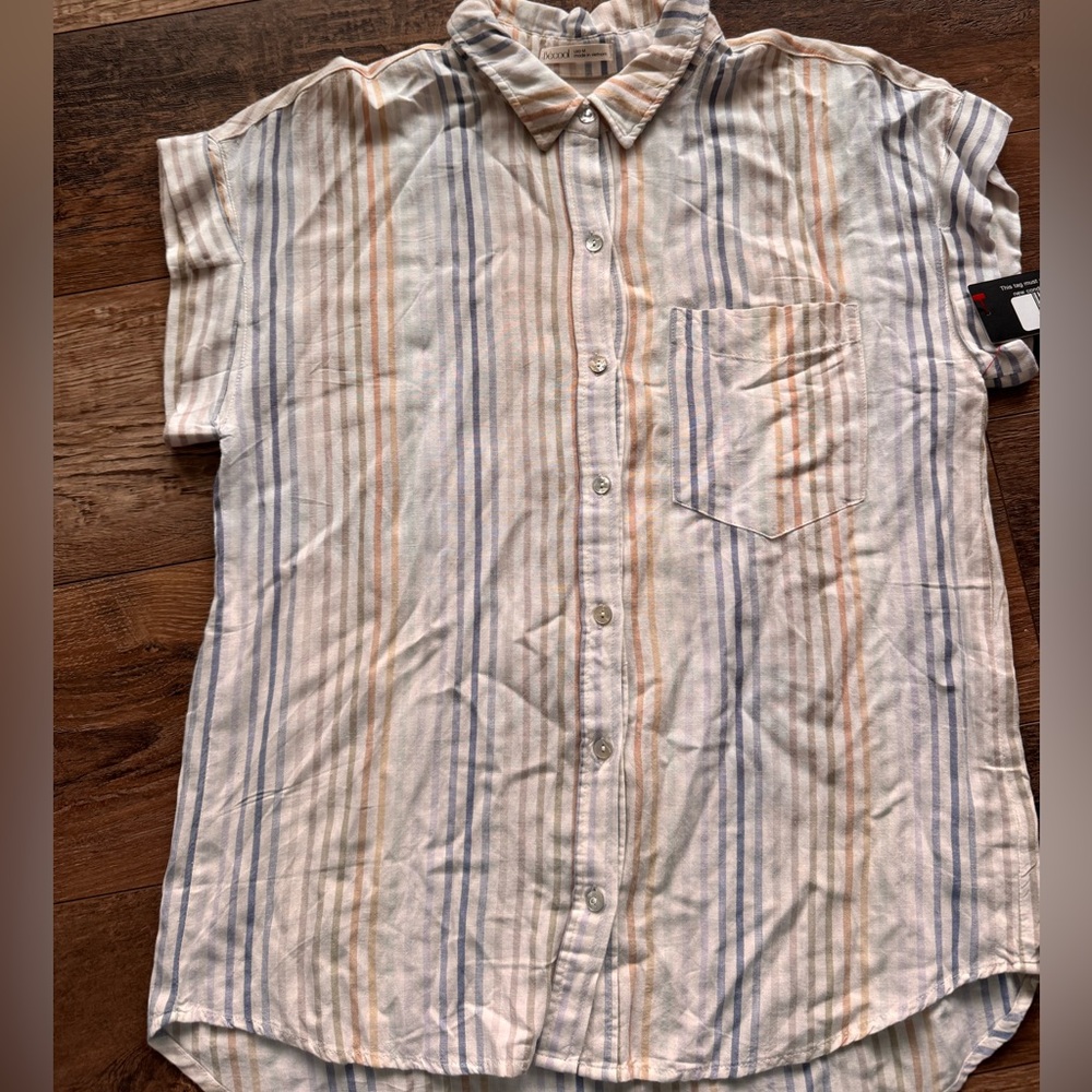 Bêcool Casual Striped Button-Up Shirt
